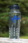 Displaying Clear Water Bottle